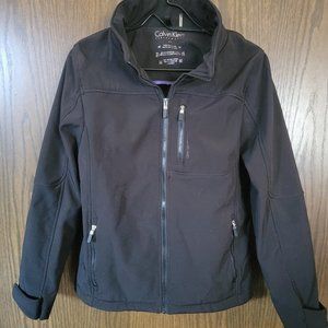 Calvin Klein Performance Jacket Black Size Medium Purple Trim